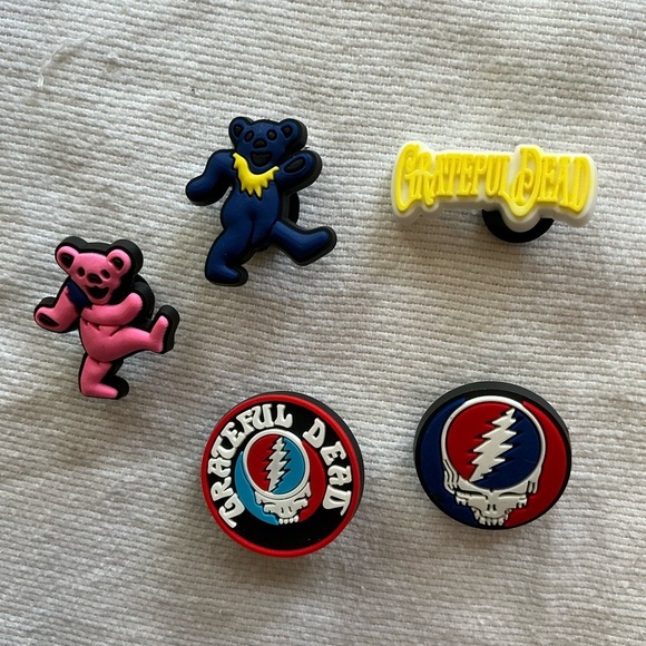 Grateful Dead set of 5 croc charms - Picture 6 of 6